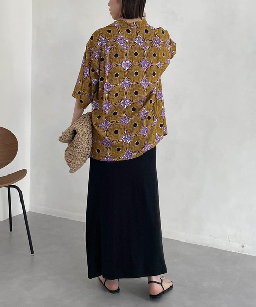 CAPRICIEUX LE'MAGE(カプリシューレマージュ)の「アフリカンレーヨンシャツ(シャツ/ブラウス・レディース・イエロー/グリーン・M)」の19枚目の写真