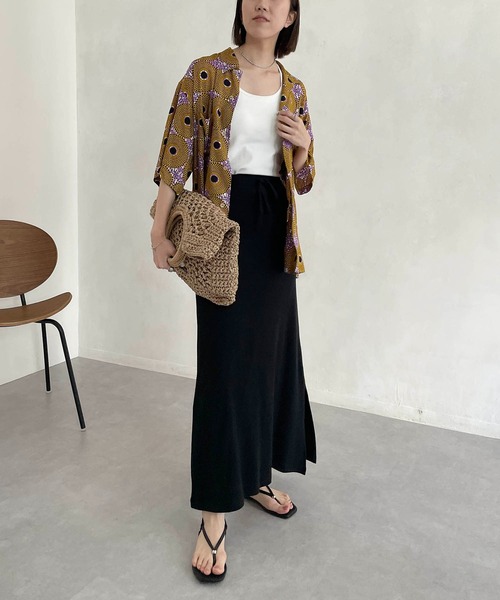 CAPRICIEUX LE'MAGE(カプリシューレマージュ)の「アフリカンレーヨンシャツ(シャツ/ブラウス・レディース・イエロー/グリーン・M)」の20枚目の写真