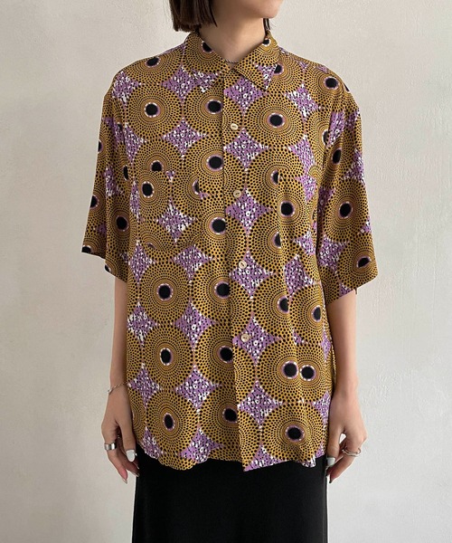 CAPRICIEUX LE'MAGE(カプリシューレマージュ)の「アフリカンレーヨンシャツ(シャツ/ブラウス・レディース・イエロー/グリーン・M)」の21枚目の写真