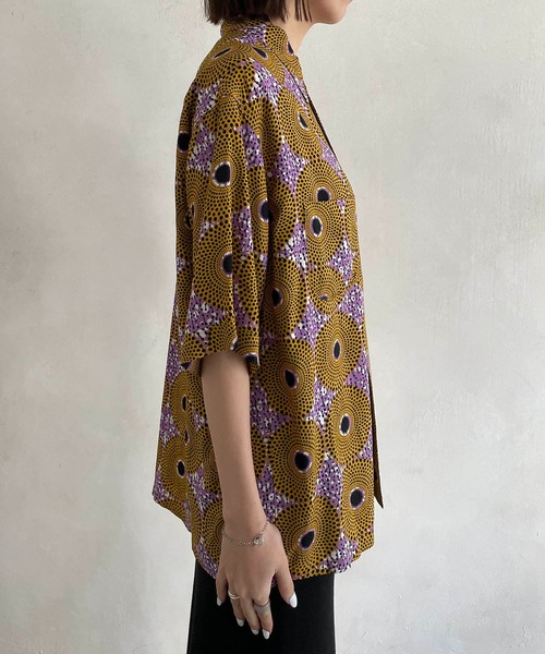 CAPRICIEUX LE'MAGE(カプリシューレマージュ)の「アフリカンレーヨンシャツ(シャツ/ブラウス・レディース・イエロー/グリーン・M)」の22枚目の写真