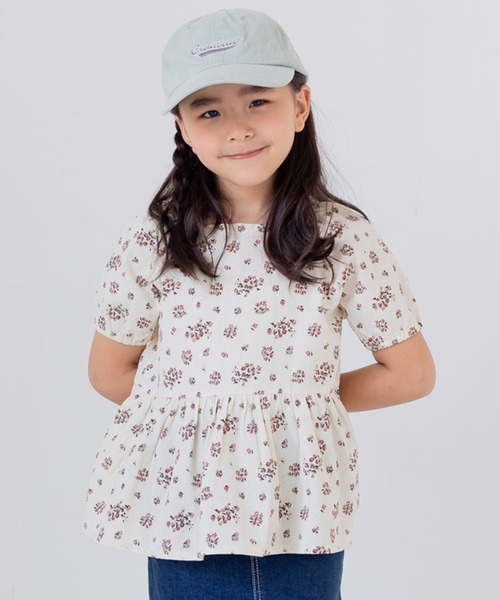 chil2(チルツー)の「布帛ボリューム袖半袖Tシャツ(Tシャツ/カットソー・キッズ・A/F/E/D/C/B/J/G/H/I・140cm/90cm/130cm/80cm/120cm/100cm/110cm)」の2枚目の写真