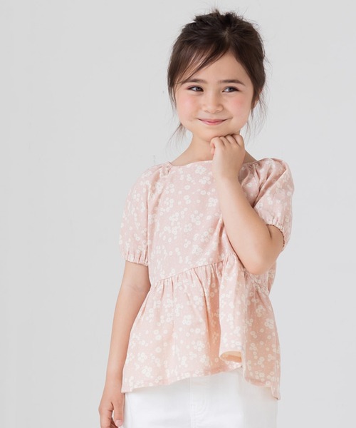 chil2(チルツー)の「布帛ボリューム袖半袖Tシャツ(Tシャツ/カットソー・キッズ・A/F/E/D/C/B/J/G/H/I・140cm/90cm/130cm/80cm/120cm/100cm/110cm)」の4枚目の写真