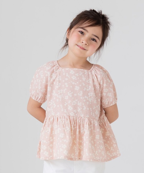 chil2(チルツー)の「布帛ボリューム袖半袖Tシャツ(Tシャツ/カットソー・キッズ・A/F/E/D/C/B/J/G/H/I・140cm/90cm/130cm/80cm/120cm/100cm/110cm)」の14枚目の写真