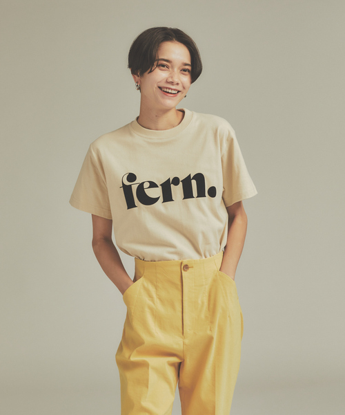 qualite（カリテ）の「fernロゴTシャツ（Tシャツ/カットソー・レディース・ホワイト/ダークグリーン/ベージュ・フリー）」の11枚目の写真