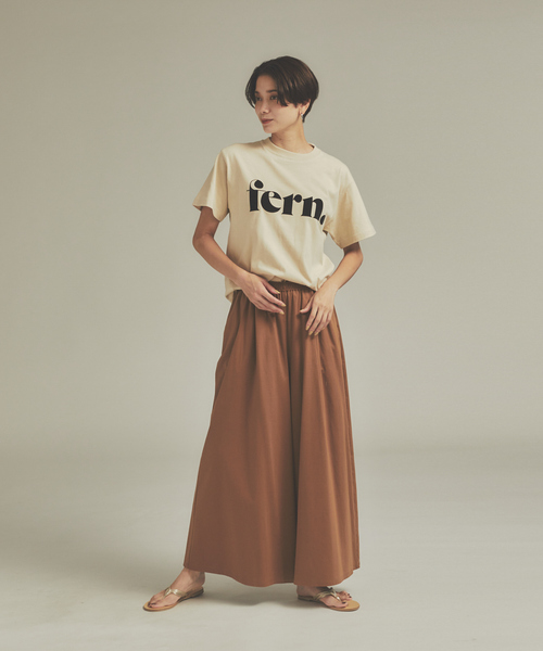 qualite（カリテ）の「fernロゴTシャツ（Tシャツ/カットソー・レディース・ホワイト/ダークグリーン/ベージュ・フリー）」の19枚目の写真