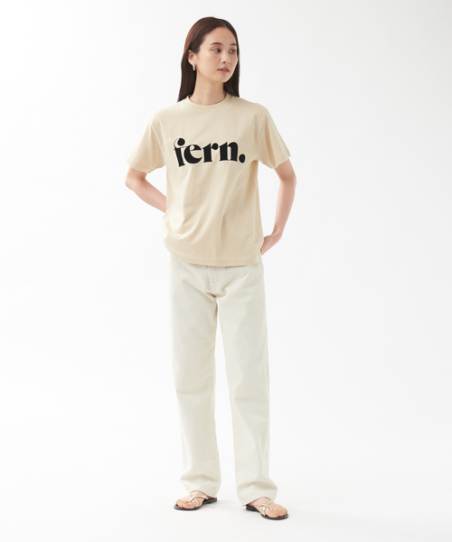 qualite（カリテ）の「fernロゴTシャツ（Tシャツ/カットソー・レディース・ホワイト/ダークグリーン/ベージュ・フリー）」の4枚目の写真