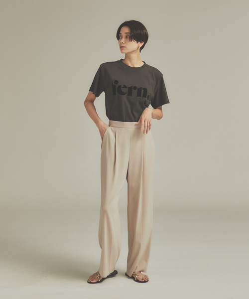 qualite（カリテ）の「fernロゴTシャツ（Tシャツ/カットソー・レディース・ホワイト/ダークグリーン/ベージュ・フリー）」の17枚目の写真