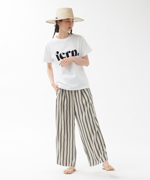 qualite（カリテ）の「fernロゴTシャツ（Tシャツ/カットソー・レディース・ホワイト/ダークグリーン/ベージュ・フリー）」の14枚目の写真