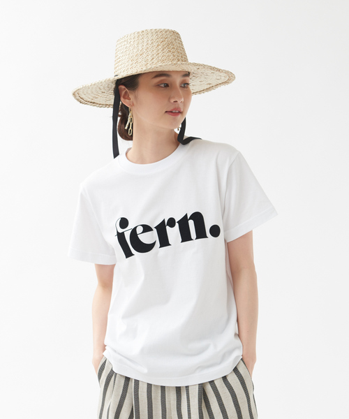 qualite（カリテ）の「fernロゴTシャツ（Tシャツ/カットソー・レディース・ホワイト/ダークグリーン/ベージュ・フリー）」の10枚目の写真