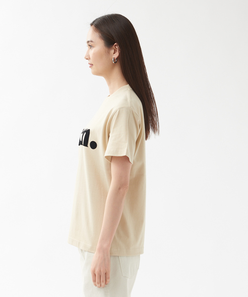 qualite（カリテ）の「fernロゴTシャツ（Tシャツ/カットソー・レディース・ホワイト/ダークグリーン/ベージュ・フリー）」の5枚目の写真