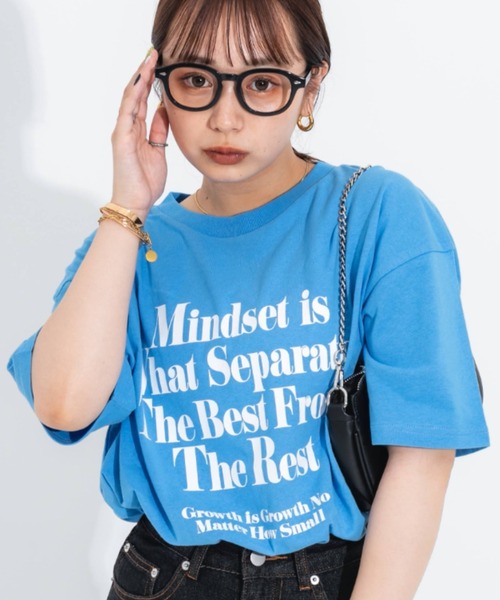 nemne store（ネンネストア）の「ビッグシルエットアソートプリントT（Tシャツ/カットソー・レディース・ピンク/ブルー/オートミール/ホワイト系その他/ホワイト系その他2/ホワイト系その他3・フリー）」の6枚目の写真