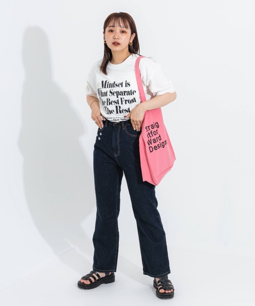 nemne store（ネンネストア）の「ビッグシルエットアソートプリントT（Tシャツ/カットソー・レディース・ピンク/ブルー/オートミール/ホワイト系その他/ホワイト系その他2/ホワイト系その他3・フリー）」の12枚目の写真