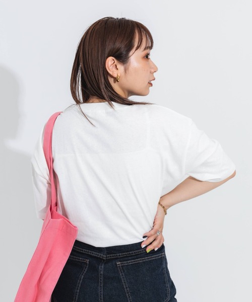 nemne store（ネンネストア）の「ビッグシルエットアソートプリントT（Tシャツ/カットソー・レディース・ピンク/ブルー/オートミール/ホワイト系その他/ホワイト系その他2/ホワイト系その他3・フリー）」の11枚目の写真