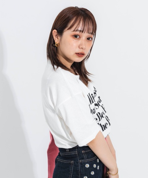 nemne store（ネンネストア）の「ビッグシルエットアソートプリントT（Tシャツ/カットソー・レディース・ピンク/ブルー/オートミール/ホワイト系その他/ホワイト系その他2/ホワイト系その他3・フリー）」の15枚目の写真