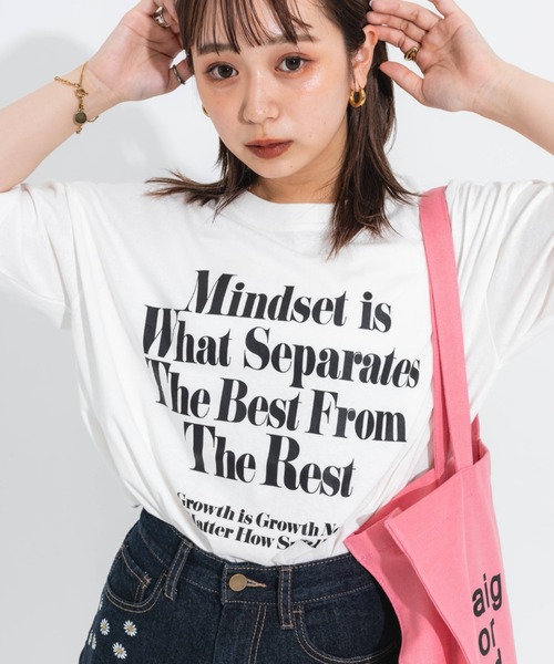 nemne store（ネンネストア）の「ビッグシルエットアソートプリントT（Tシャツ/カットソー・レディース・ピンク/ブルー/オートミール/ホワイト系その他/ホワイト系その他2/ホワイト系その他3・フリー）」の7枚目の写真