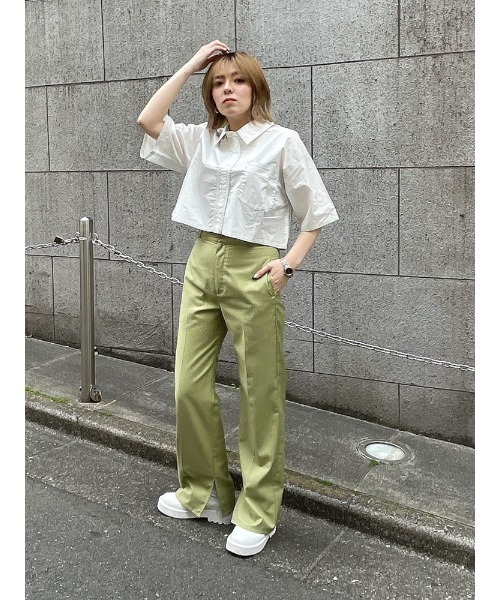 ENVYM（アンビー）の「クロップドＢＯＸＹＳＨ（シャツ/ブラウス・レディース・ホワイト/ブラック・FREE）」の10枚目の写真