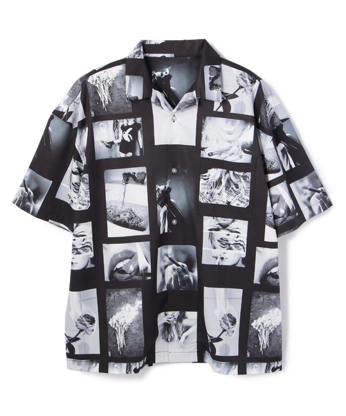 A4A(エーフォーエー)の「A4A/エーフォーエー/PHOTO s/s Shirts/フォトショートスリーブバック(シャツ/ブラウス・メンズ・ブラック・MEDIUM/LARGE)」の1枚目の写真