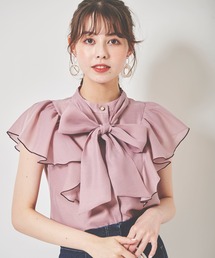 シアーフリル２ＷＡＹブラウス