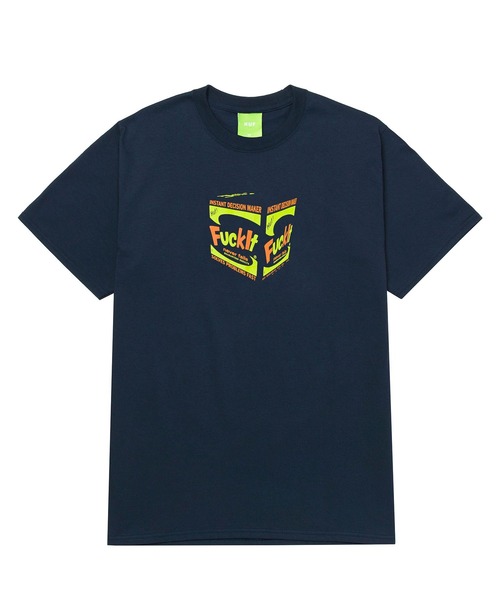 HUF(ハフ)の「ILLO BOX TEE / HUF プリントTシャツ(Tシャツ/カットソー・メンズ・ホワイト/ネイビー・MEDIUM/LARGE/X-LARGE/SMALL/XX-LARGE)」の2枚目の写真