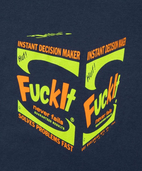 HUF(ハフ)の「ILLO BOX TEE / HUF プリントTシャツ(Tシャツ/カットソー・メンズ・ホワイト/ネイビー・MEDIUM/LARGE/X-LARGE/SMALL/XX-LARGE)」の4枚目の写真