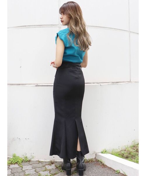 MURUA（ムルーア）の「トレンチマーメイドスカート（スカート・レディース・ブラック/ブラウン/カーキ・1/2）」の21枚目の写真