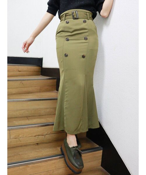 MURUA（ムルーア）の「トレンチマーメイドスカート（スカート・レディース・ブラック/ブラウン/カーキ・1/2）」の22枚目の写真