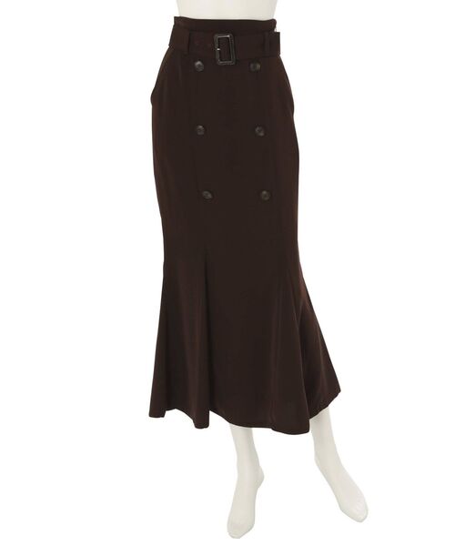 MURUA（ムルーア）の「トレンチマーメイドスカート（スカート・レディース・ブラック/ブラウン/カーキ・1/2）」の10枚目の写真