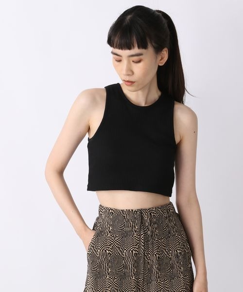 JEANASIS(ジーナシス)の「【YOGA】カップツキクロップドタンク/299389(タンクトップ・レディース・ホワイト/ブラック/ブラウン・FREE)」の10枚目の写真