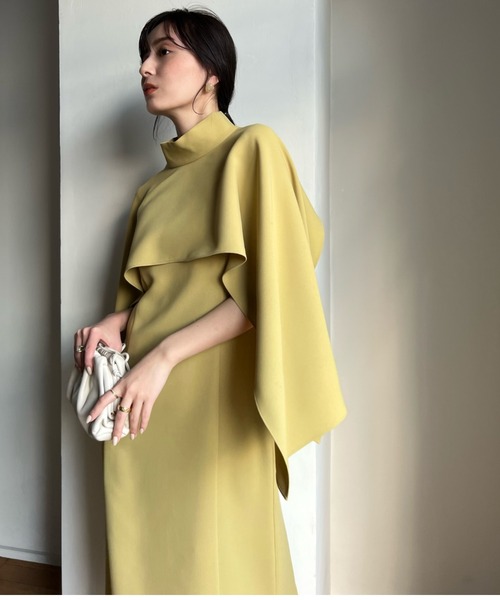 アニュアンス　ケープセットキャミワンピース beige アニュアンス anuans ケープセットキャミワンピース （BEIGE