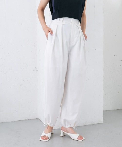 KBF（ケイビーエフ）の「フラップミリタリーパンツ（その他パンツ・レディース・ネイビー/オフホワイト/グリーン・ONE）」の2枚目の写真