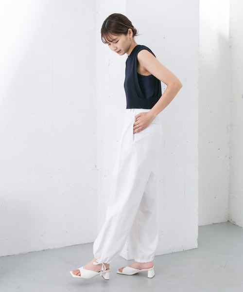 KBF（ケイビーエフ）の「フラップミリタリーパンツ（その他パンツ・レディース・ネイビー/オフホワイト/グリーン・ONE）」の9枚目の写真