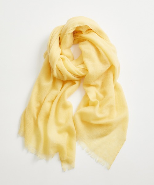 ADAM ET ROPE'（アダムエロペ）の「【WEB限定】カシミア混 ワイド ストール ショール/ユニセックス（ストール/ショール・メンズ・ブラック/ダークブラウン/ブルー/イエロー・FREE）」の4枚目の写真