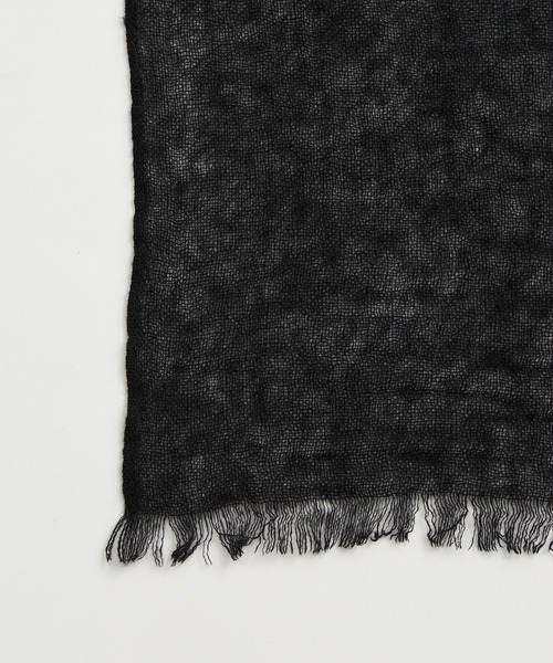 ADAM ET ROPE'（アダムエロペ）の「【WEB限定】カシミア混 ワイド ストール ショール/ユニセックス（ストール/ショール・メンズ・ブラック/ダークブラウン/ブルー/イエロー・FREE）」の8枚目の写真