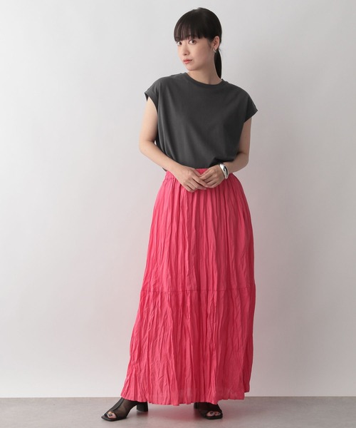 LOWRYS FARM（ローリーズファーム）の「ドルマンノースリーブ　352425（Tシャツ/カットソー・レディース・ホワイト/ブラウン/グレー/ピンク・FREE）」の7枚目の写真