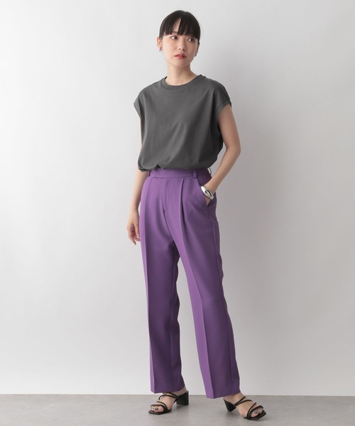 LOWRYS FARM（ローリーズファーム）の「ドルマンノースリーブ　352425（Tシャツ/カットソー・レディース・ホワイト/ブラウン/グレー/ピンク・FREE）」の8枚目の写真