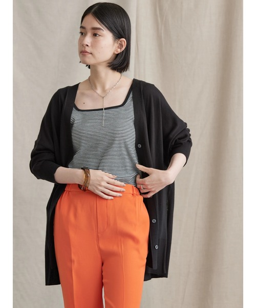 AMERICAN HOLIC(アメリカンホリック)の「UVカットミディカーディガン(カーディガン/ボレロ・レディース・ブラック/ブラウン/ピンク/グレー系その他2/ブルー/イエロー・L/M)」の7枚目の写真