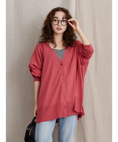 AMERICAN HOLIC(アメリカンホリック)の「UVカットミディカーディガン(カーディガン/ボレロ・レディース・ブラック/ブラウン/ピンク/グレー系その他2/ブルー/イエロー・L/M)」の15枚目の写真