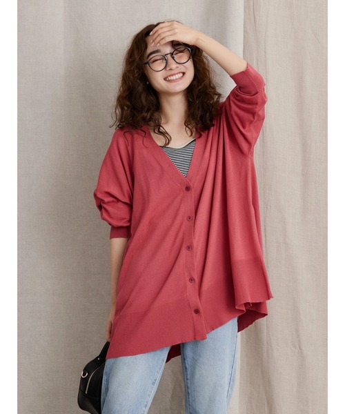 AMERICAN HOLIC(アメリカンホリック)の「UVカットミディカーディガン(カーディガン/ボレロ・レディース・ブラック/ブラウン/ピンク/グレー系その他2/ブルー/イエロー・L/M)」の10枚目の写真