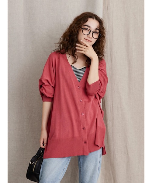 AMERICAN HOLIC(アメリカンホリック)の「UVカットミディカーディガン(カーディガン/ボレロ・レディース・ブラック/ブラウン/ピンク/グレー系その他2/ブルー/イエロー・L/M)」の18枚目の写真