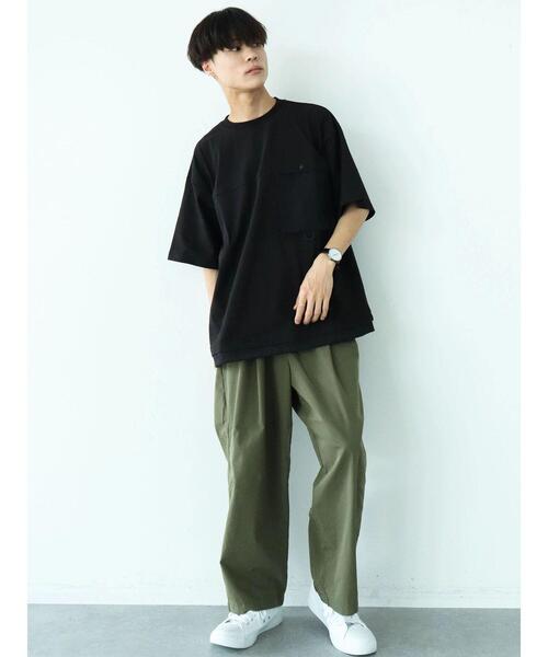 CRAFT STANDARD BOUTIQUE(クラフトスタンダードブティック)の「布帛切り替えプルオーバーB *(Tシャツ/カットソー・メンズ・オフホワイト/レッド/ブラック/グリーン・LL/M/L)」の21枚目の写真