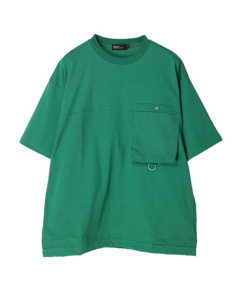 CRAFT STANDARD BOUTIQUE(クラフトスタンダードブティック)の「布帛切り替えプルオーバーB *(Tシャツ/カットソー・メンズ・オフホワイト/レッド/ブラック/グリーン・LL/M/L)」の10枚目の写真