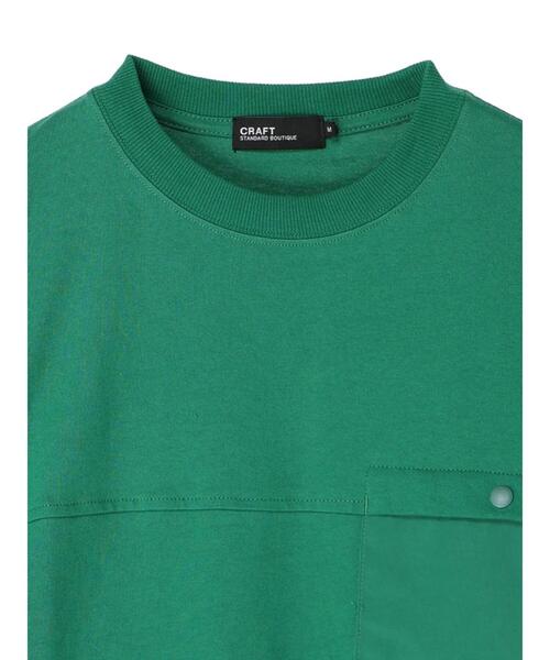 CRAFT STANDARD BOUTIQUE(クラフトスタンダードブティック)の「布帛切り替えプルオーバーB *(Tシャツ/カットソー・メンズ・オフホワイト/レッド/ブラック/グリーン・LL/M/L)」の11枚目の写真