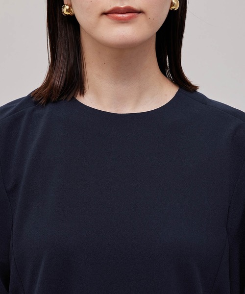 【秋の新作】フォルム袖ブラウスライクカットソー