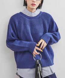 coen | ［洗える］タンショクキュウシンライクニット#(ニット/セーター)