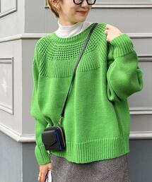 coen | ［洗える］タンショクキュウシンライクニット#(ニット/セーター)