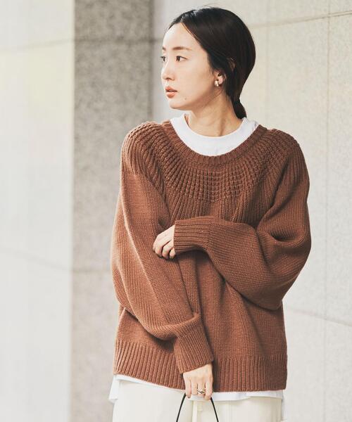 coen（コーエン）の「［洗える］タンショクキュウシンライクニット