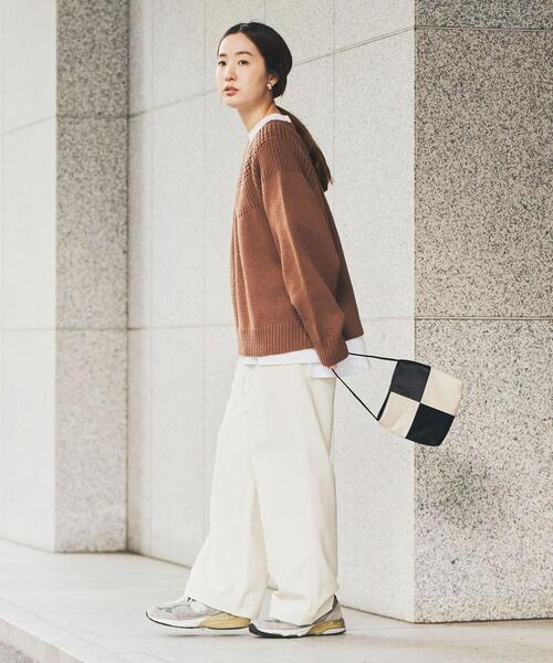 coen（コーエン）の「［洗える］タンショクキュウシンライクニット#（ニット/セーター・レディース・ブラック/ネイビー/ブラウン/グレー/オフホワイト/オレンジ/マスタード/ケリー・M/L）」の11枚目の写真