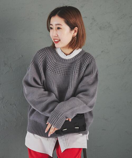 coen（コーエン）の「［洗える］タンショクキュウシンライクニット