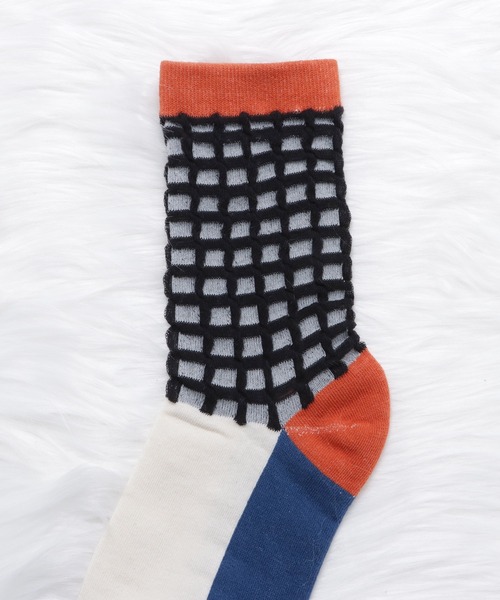 Lace Ladies(レースレディース)の「【5色組】幾何学柄クルーソックスセット(ソックス/靴下・レディース・マルチ・FREE)」の10枚目の写真