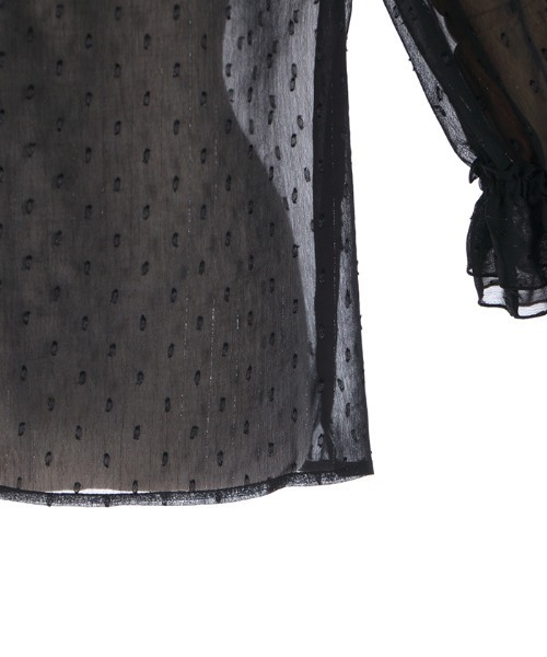 axes femme(アクシーズファム)の「2WAYラメ混ドビー素材ブラウス(シャツ/ブラウス・レディース・ホワイト/ブラック/ネイビー・FREE)」の22枚目の写真
